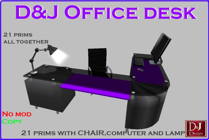 D&J Office desk (boxed)