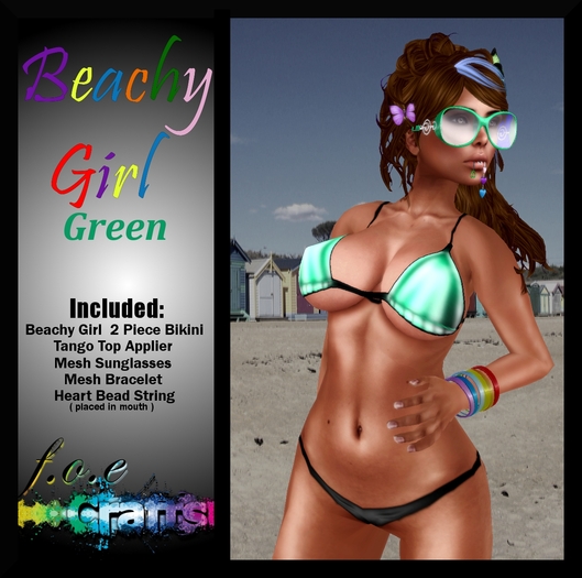 F.O.E. Crafts Beachy Girl Green