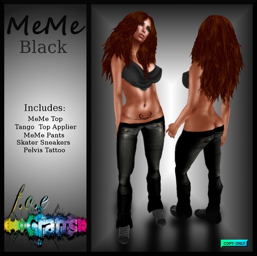F.O.E. Crafts MeMe Black