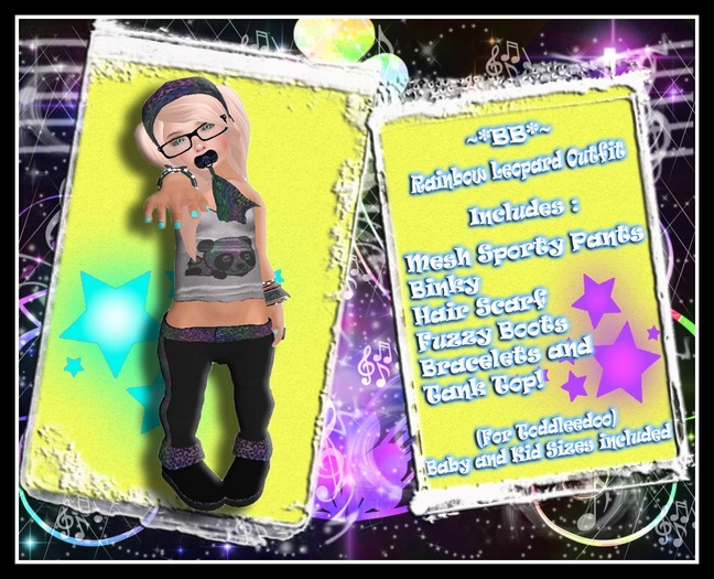 ~*BB*~ Rainbow Leopard Toddleedoo Outfit