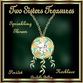TST - SPRINKLING SHOWER PERIDOT DIAMOND NECKLACE YG