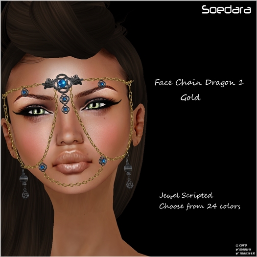 ~Soedara~ Gold Face Chain Dragon 1