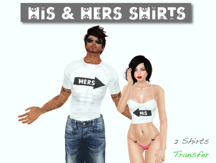 [Pure Rawk] His and Hers Shirts - Matching Shirts for Couples
