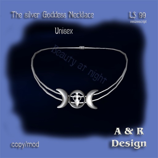 The silver Goddess Necklace