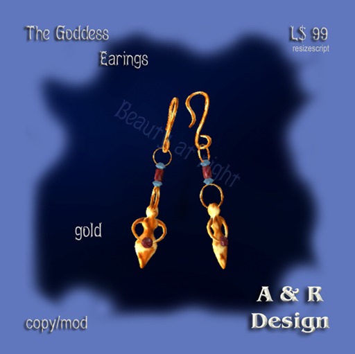 The Goddess Earings Gold