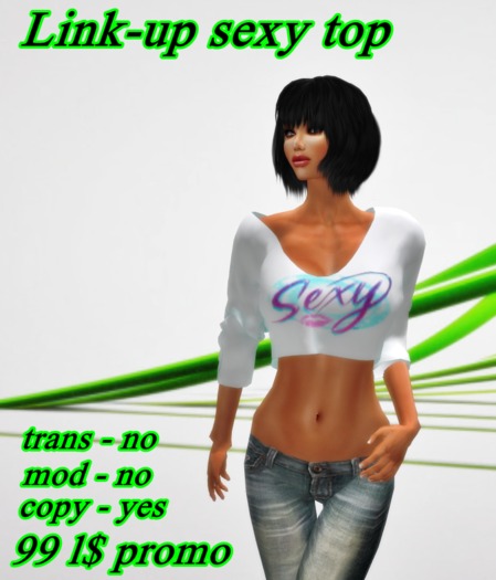 Link-up Batwing Crop SEXY Top