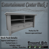 -TC- Entertainment Center Pack 1 Mesh 50% Discount!!