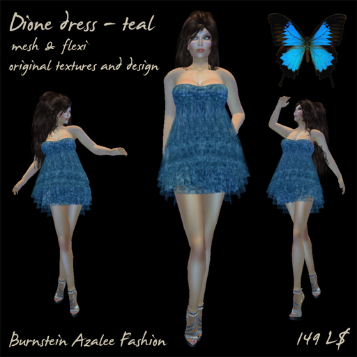 Dione teal dress