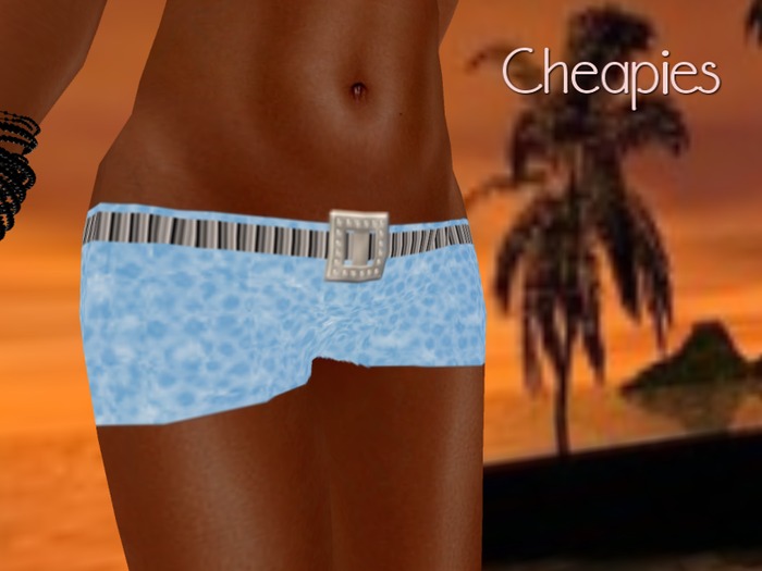 Booty Shorts Light Blue