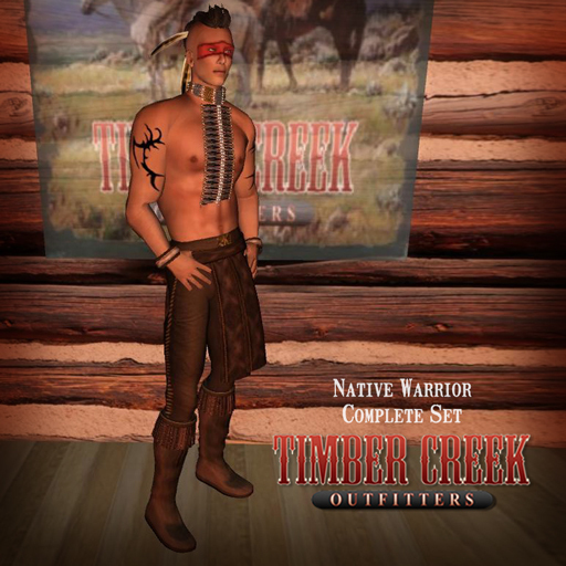 [Timber Creek] Native Warrior Set-Dark Brown