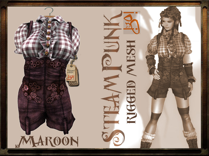 !gO! SteamPunk - maroon -