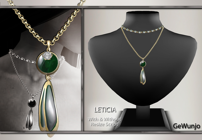 GeWunjo : LETICIA opal necklace
