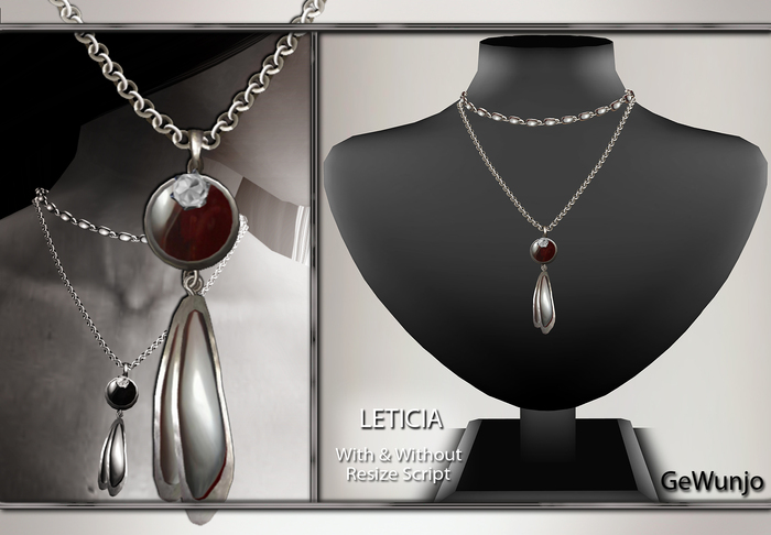GeWunjo : LETICIA red necklace