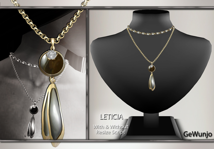 GeWunjo : LETICIA brown necklace