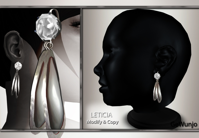 GeWunjo : LETICIA red earrings