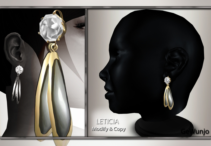 GeWunjo : LETICIA brown earrings