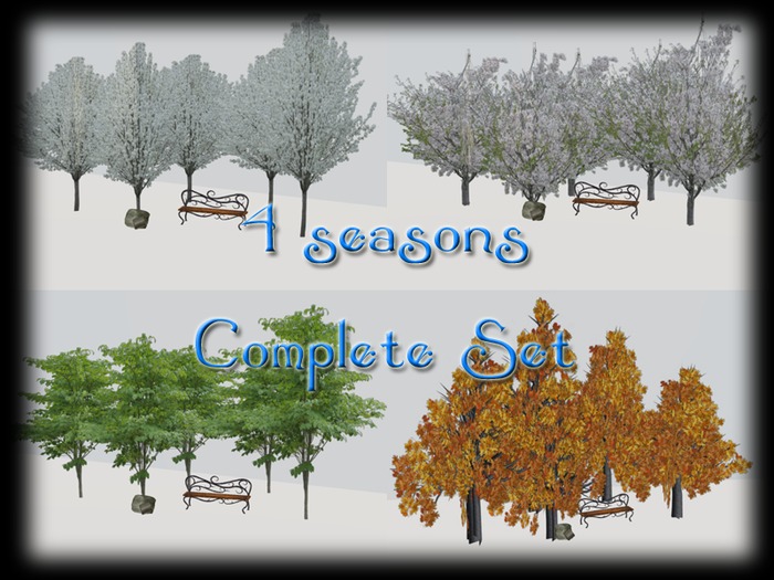 <BD> 4 Seasons Tree Set