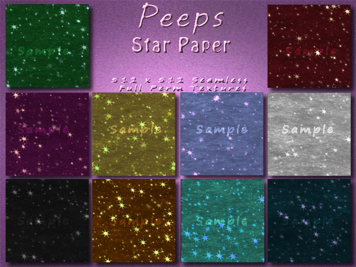 Peeps Textures Star Paper