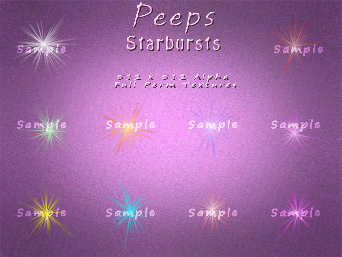 Peeps Textures Starbursts