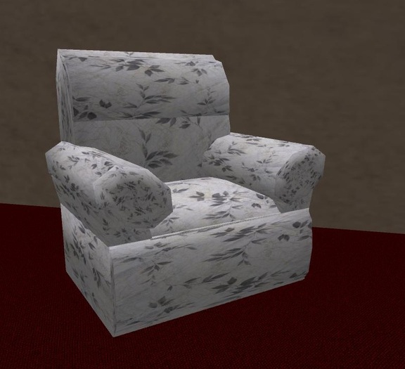 (MW) Comfort Chair - Grey Leaf 1