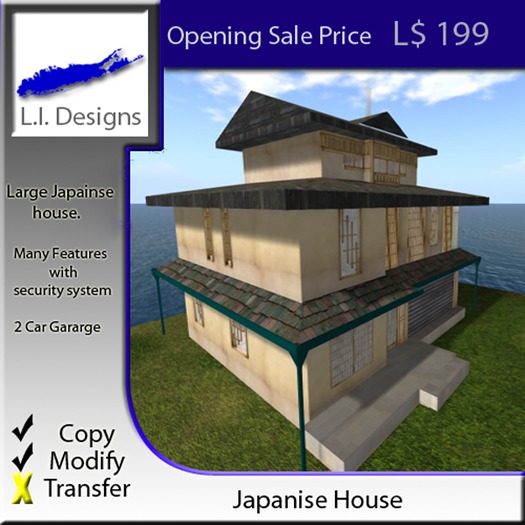 Japanise House Completed.296 L.I.