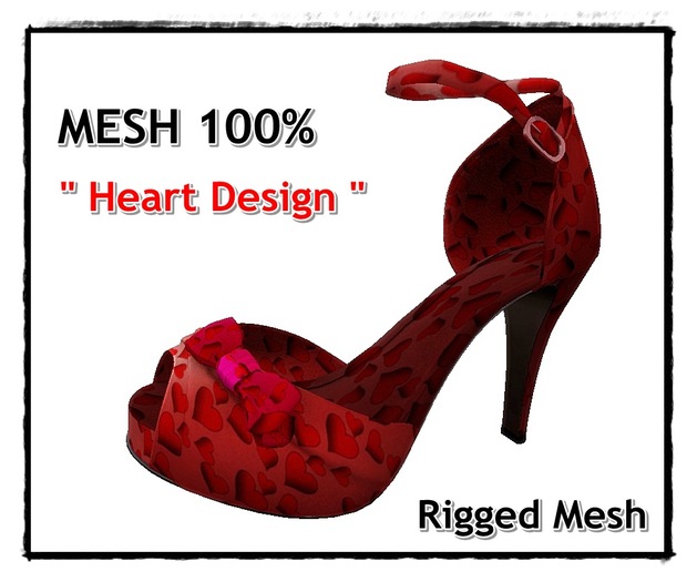 DeepLove :: Lady's Mesh Shoes :: Heart
