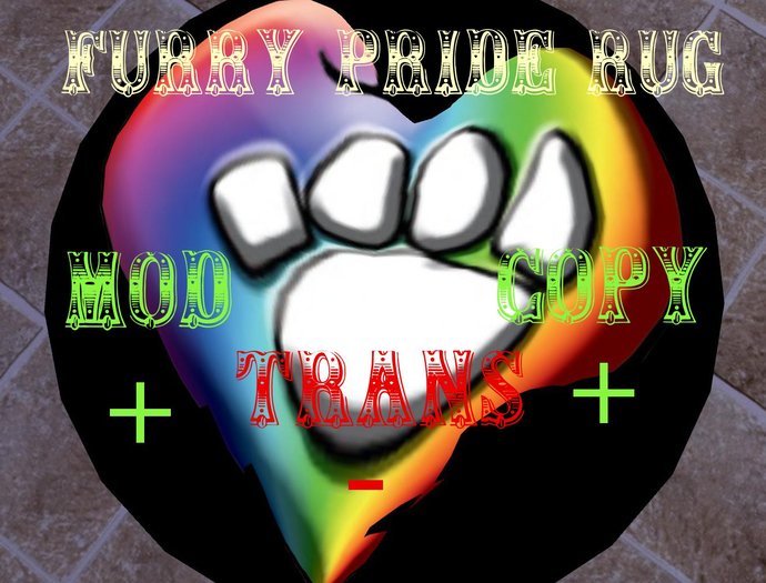 furry pride rug