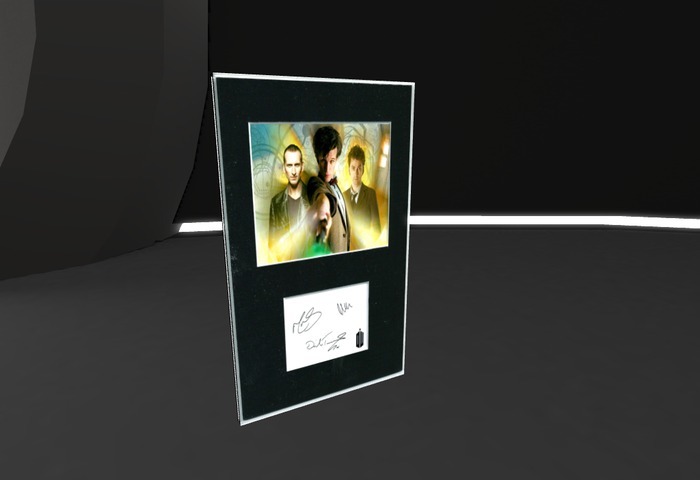 Signed Doctor Who Photo - Delivery Crate