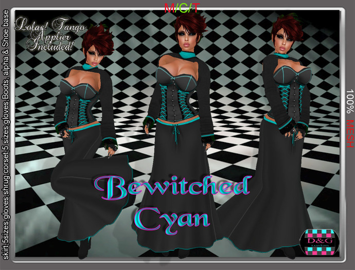 D&G Bewitched Cyan MESH w Tango Applier 