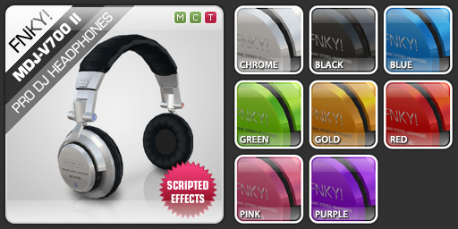 FNKY! MDJ-V700 II Pro DJ Headphones (Pack)