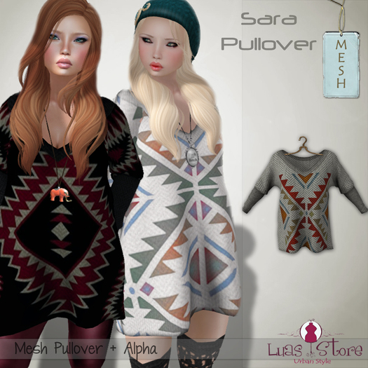 Luas Urban Style - Sara Pullover Grey - Mesh