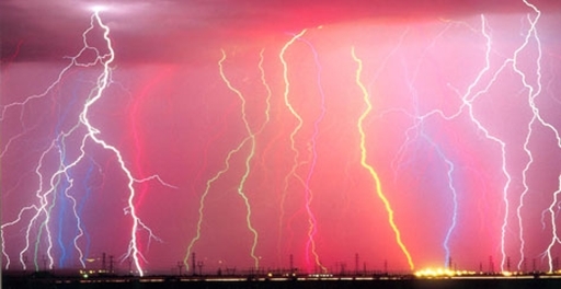 Rainbow Lightning At Powerplant