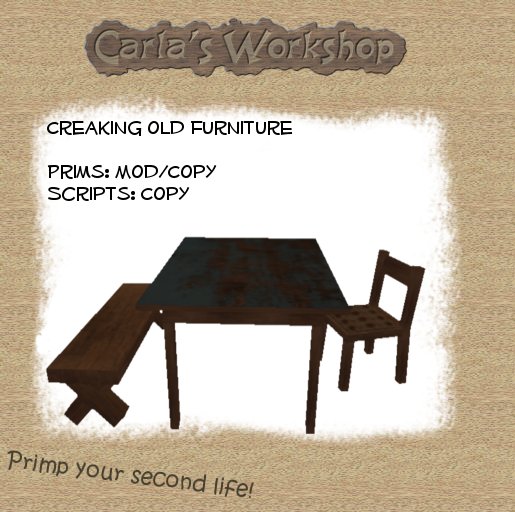 Creaky  old Furniture [boxed]