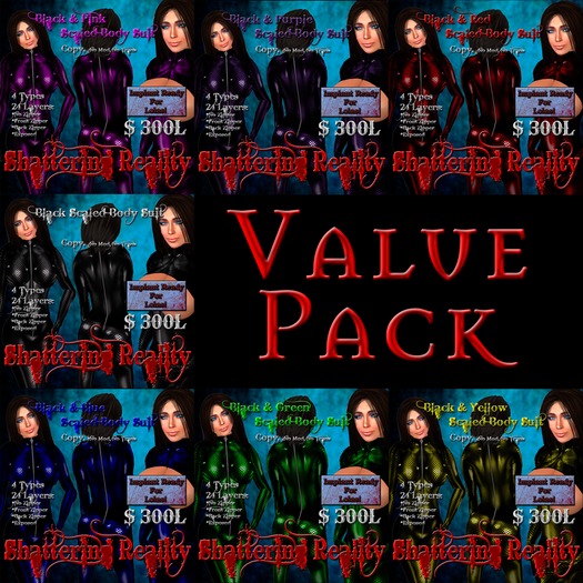 Shattering Reality: Scaled Body Suit Value Pack