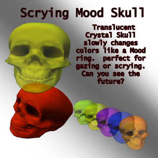 Scrying Mood Skull Box