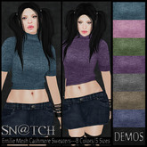 :::Sn@tch Mesh Emilie Cashmere Sweater (DEMOS):::