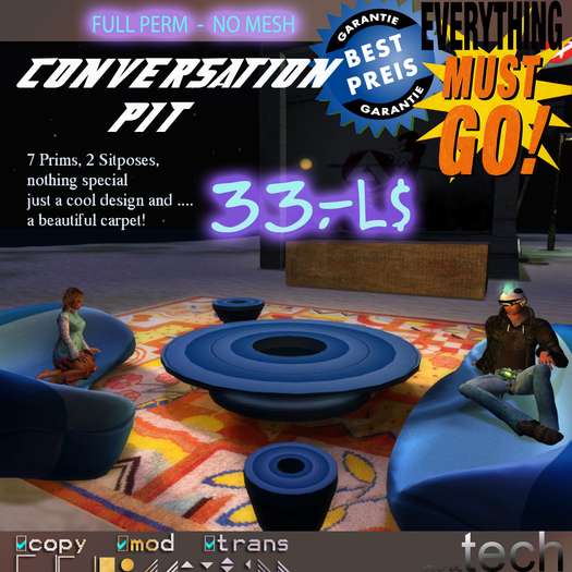 AVA - Conversation Pit with Carpet (boxed)