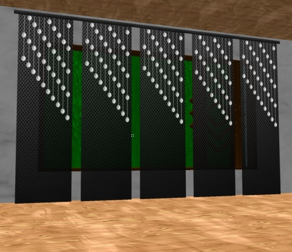 Texture of modern Japanese curtains black 2