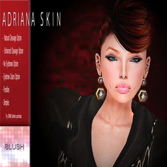 Second Life Marketplace - [BLUSH] Adriana Skin Light Tan - Nude