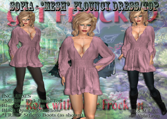 NETTA - *mesh* Frilled Dress - Turquoise