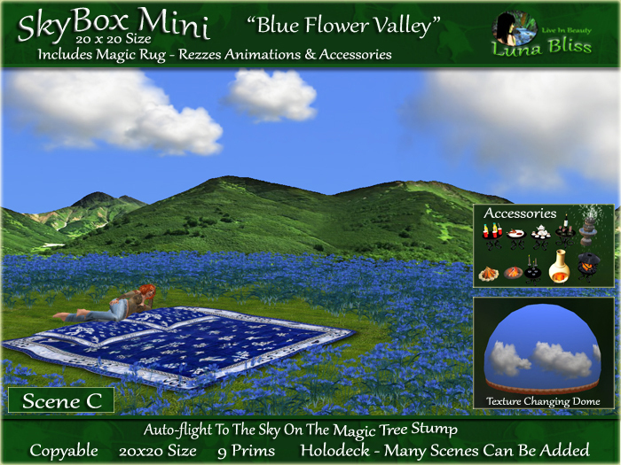 Blue Flower Valley Mini - Scene C (boxed)