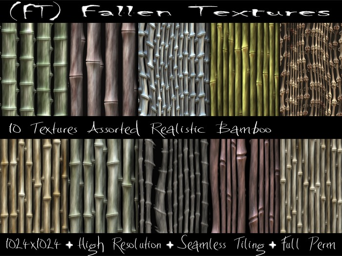 (FT) Fallen FULL PERM Textures Bamboo 10 Textures