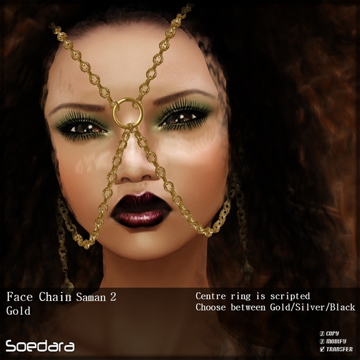 ~Soedara~ Gold Face Chain Saman 2
