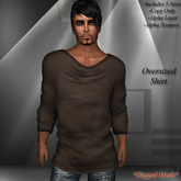 DE Designs - Mens Oversized Mesh Shirts - Brown