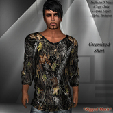 DE Designs - Mens Oversized Mesh Shirts - Oak Camo