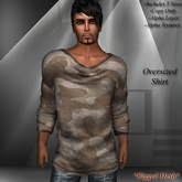 DE Designs - Mens Oversized Mesh Shirts - Desert Camo