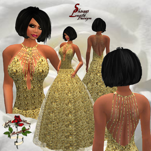 85 Goldball Evening Gown ~SLD~