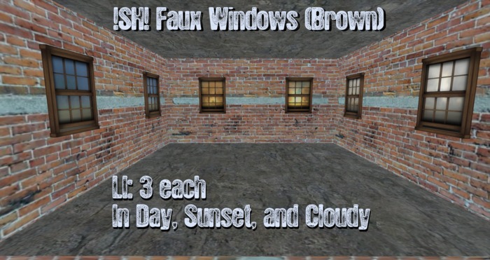 !SH! Faux Windows (Brown set)