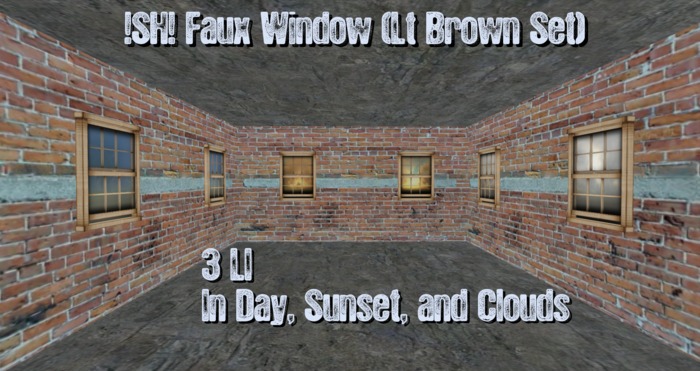 !SH! Faux Windows (Lt Brown set)
