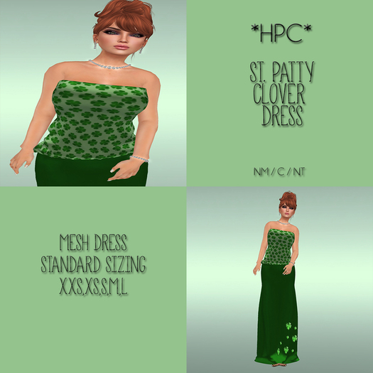 *HPC* St Patty Clover Dress